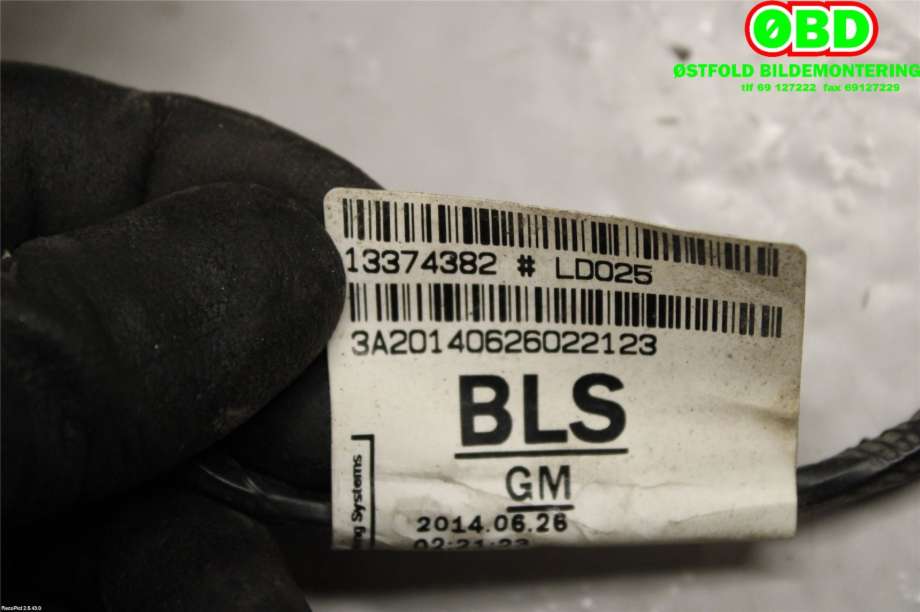 Ledningsnett til Opel Astra J 2010-2015 (OPEL|13374382|)