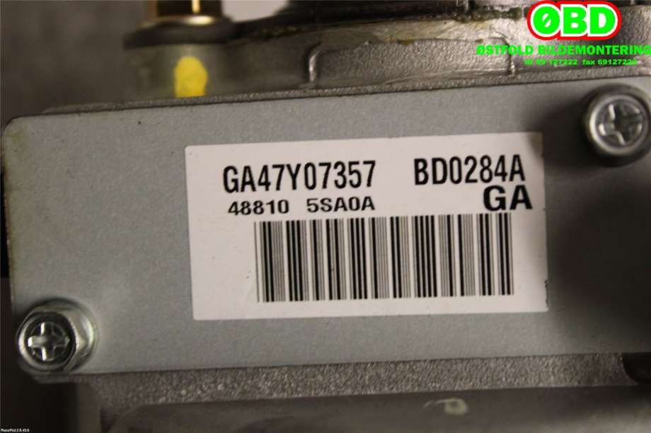 Rattaksel elektrisk servo til Nissan Leaf 2018-->> (Type II)  (Nissan Leaf USA-utg|488115SA0B||488105SA0A)