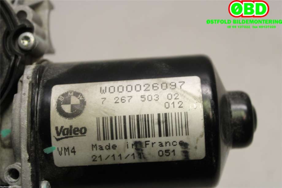 Viskermotor frontrute til BMW 3-Serie 2012-2018 (F30/F31/F34) (F30/F31/F34) (BMW||W000026097)