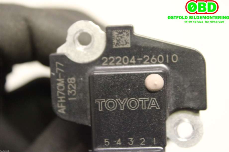 Luftmengde/luftmassemåler til Toyota Avensis 2009-2015 (Type III, Fase 1)  (TOYOTA|2220426010|)