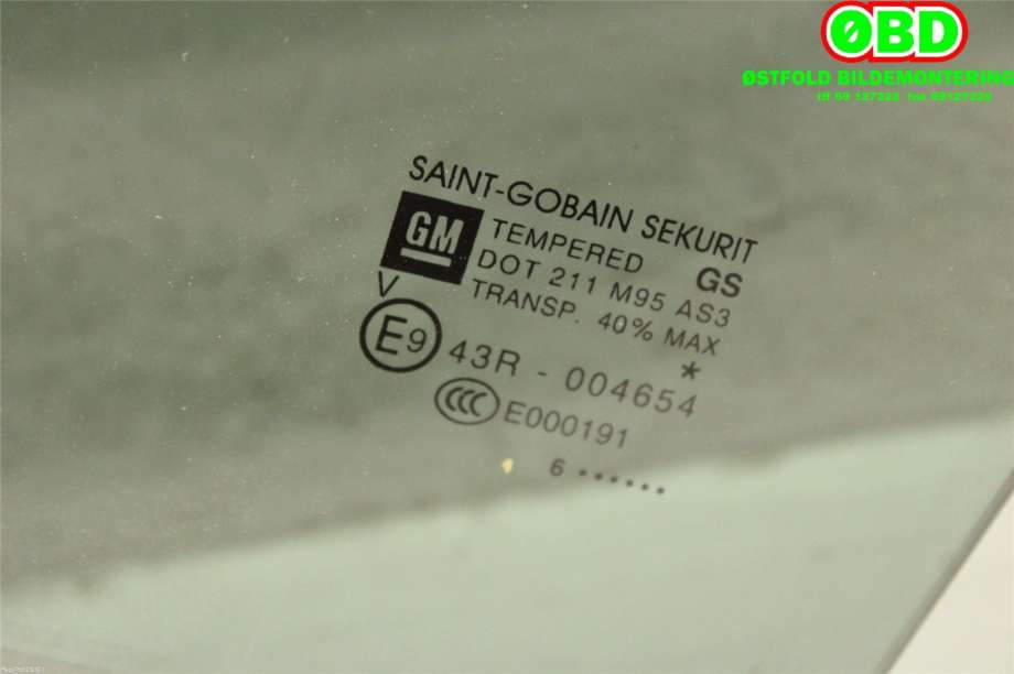 Siderute venstre bak til Opel Corsa E 2015-2019  (OPEL|13288413|)