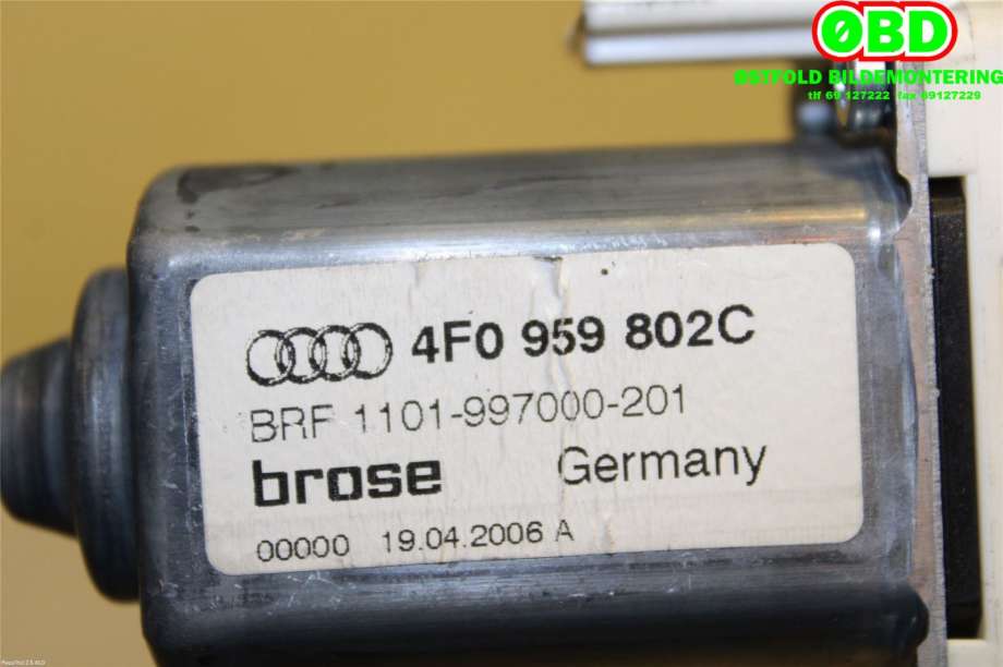 Ruteheis høyre bak til Audi A6 2005-2008 (Type III, Fase 1) (C6) (C6) (AUDI|4F0 959 802 F||4F0959802C)