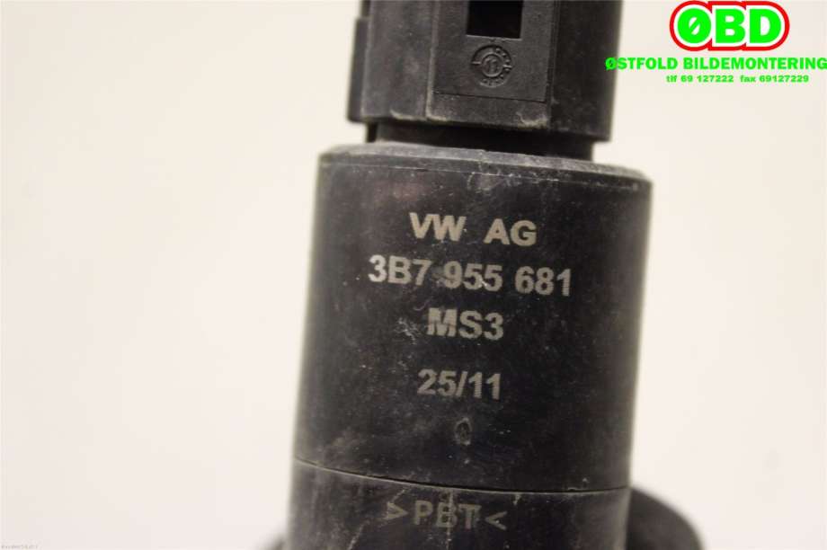 Spylerpumpe til Škoda Octavia 2009-2013 (Type II, Fase 2)  (SKODA|3B7 955 681||3B7955681)