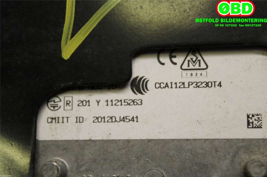 Sensor radar til Mazda 3 2013-2016 (Type III, Fase 1) (MAZDA|BHS267Y90D|)