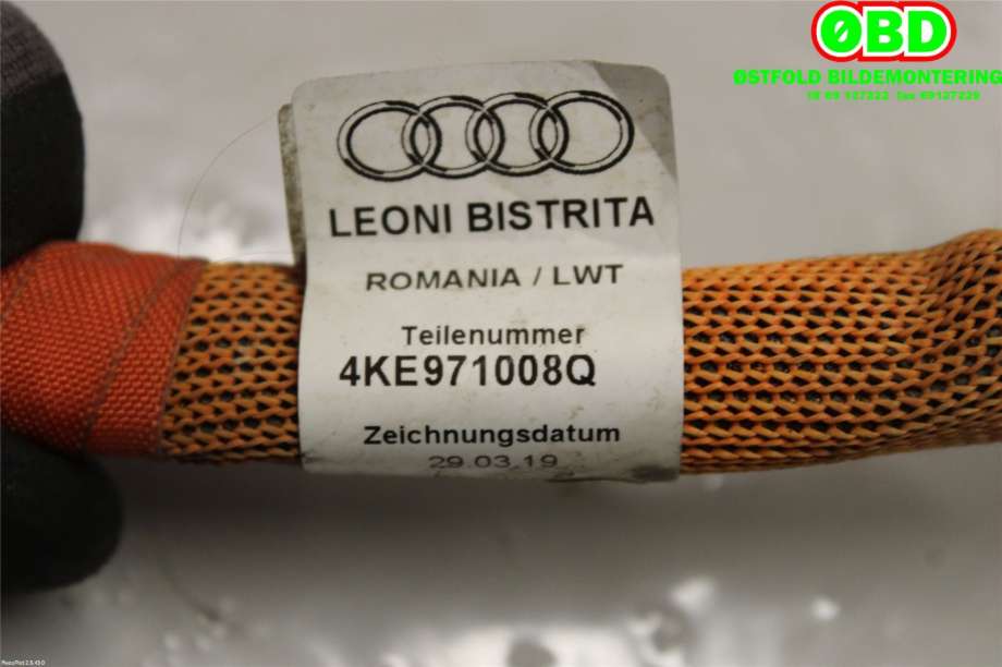 Kabel høy volt (HV) hybrid til Audi e-tron 2018-->> (AUDI|4KE 971 008 Q||4KE971008Q)
