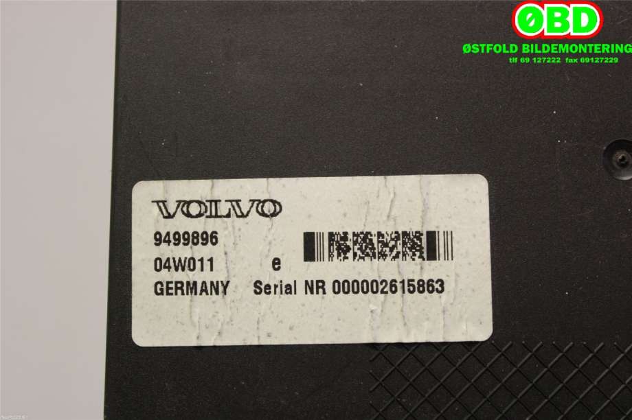 Styreenhet diverse til Volvo XC90 2002-2006 (Type I, Fase 1) (VOLVO|9499896|)