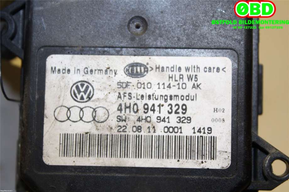 Styreenhet xenon/ballast til VW Tiguan 2011-2016 (Type I, Fase 2)  (VOLKSWAGEN|4H0 941 329||4H0941329)