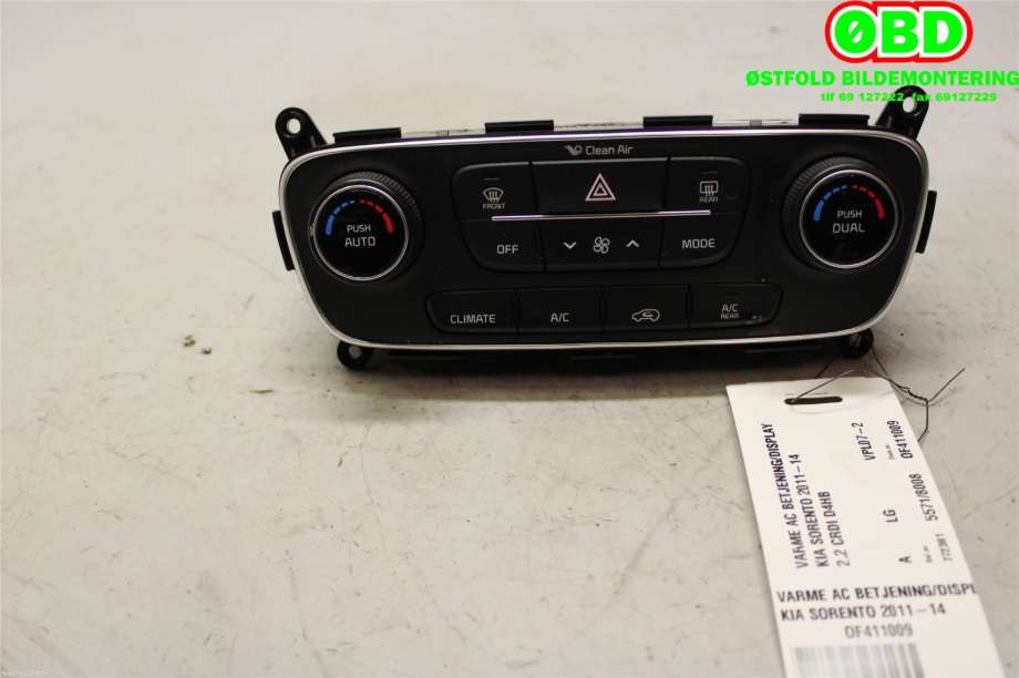 Varmeapparat betjening til Kia Sorento 2011-2015 Type II (KIA|972502P575|)