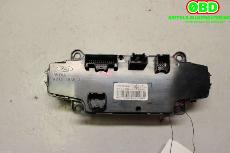 Varmeapparat betjening til Ford Transit Courier 2014-2018 (Type I, Fase 1) (FORD|1916730||ET7618C612HF)