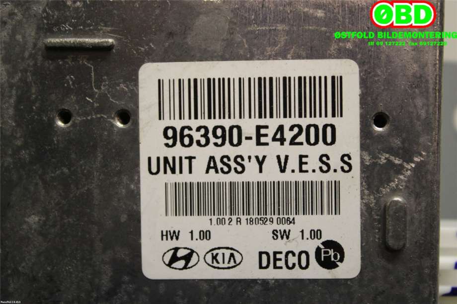 Styreenhet diverse til Kia Soul 2014-2019 (Type II)  (KIA|96390E4200|)