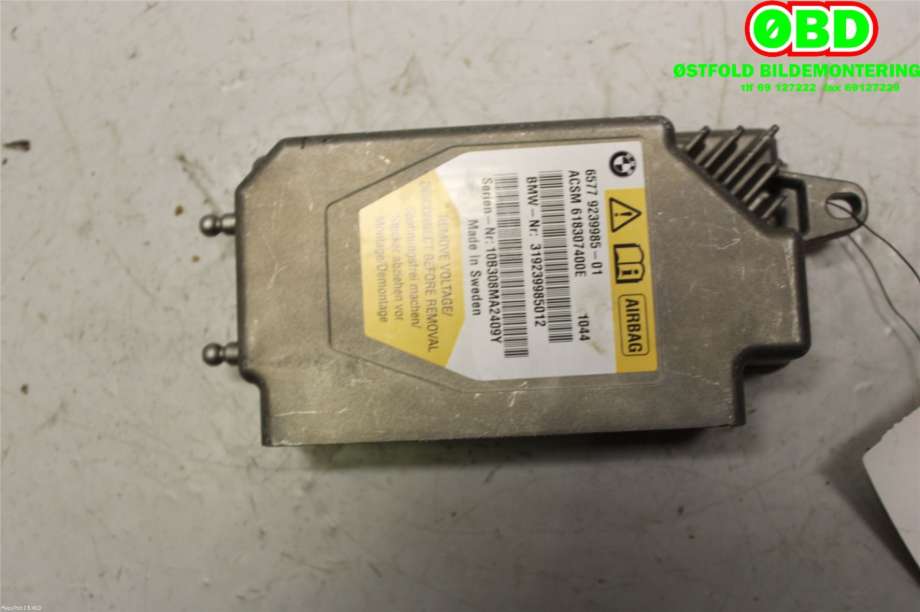 Airbag elektronikk til BMW 5-Serie 2010-2017 (F10/F11) (F10/F11) (BMW|65 77 9 266 329||65779239985)