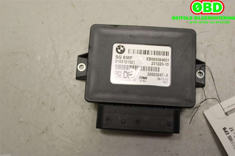 Styreenhet elektrisk parkbrems (EPB - Electric Parking Brake) til BMW 5-Serie 2010-2017 (F10/F11) (F10/F11) (BMW|34 43 6 887 358||231220)