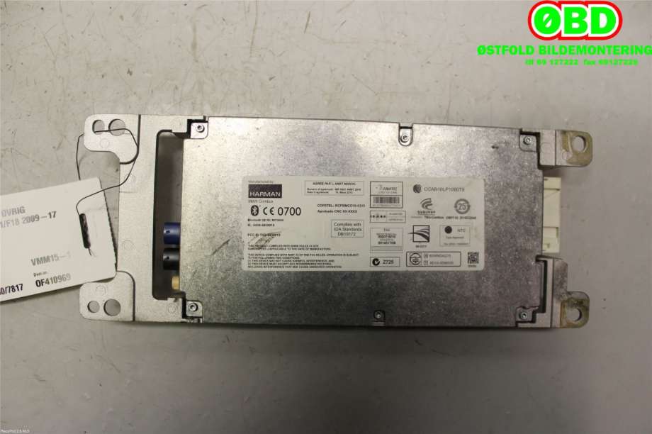 Bilstereo diverse til BMW 5-Serie 2010-2017 (F10/F11) (F10/F11) (BMW|84 10 9 257 150||84109244188)