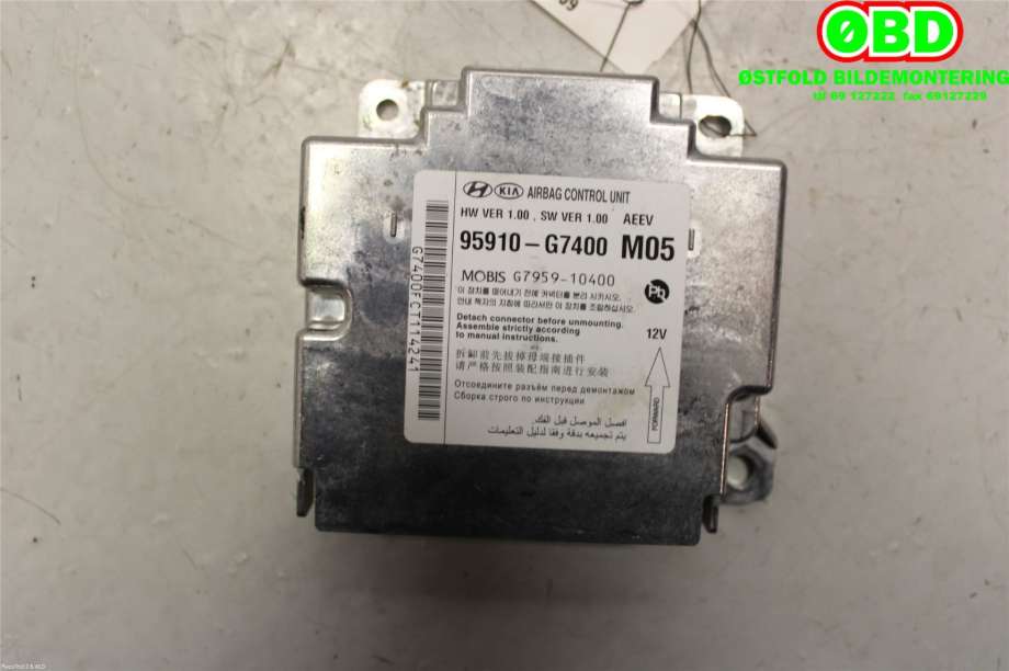 Airbag elektronikk til Hyundai Ioniq Electric 2016-2019 (Fase 1)  (HYUNDAI|95910G 7400||95910G7400)