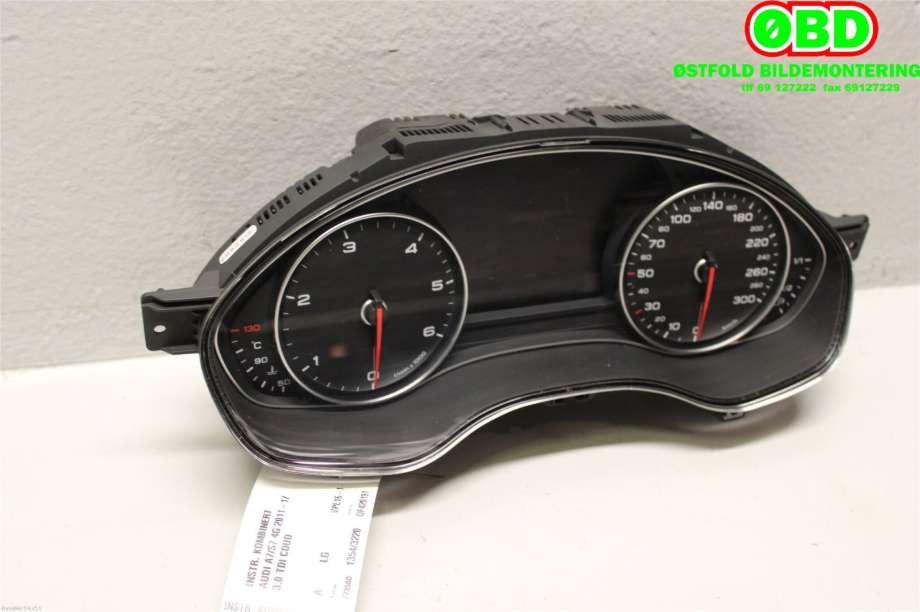 Instrumentpanel til Audi A7, 2010-2014 (Type I, Fase 1)  (AUDI|4G8 920 932 M)