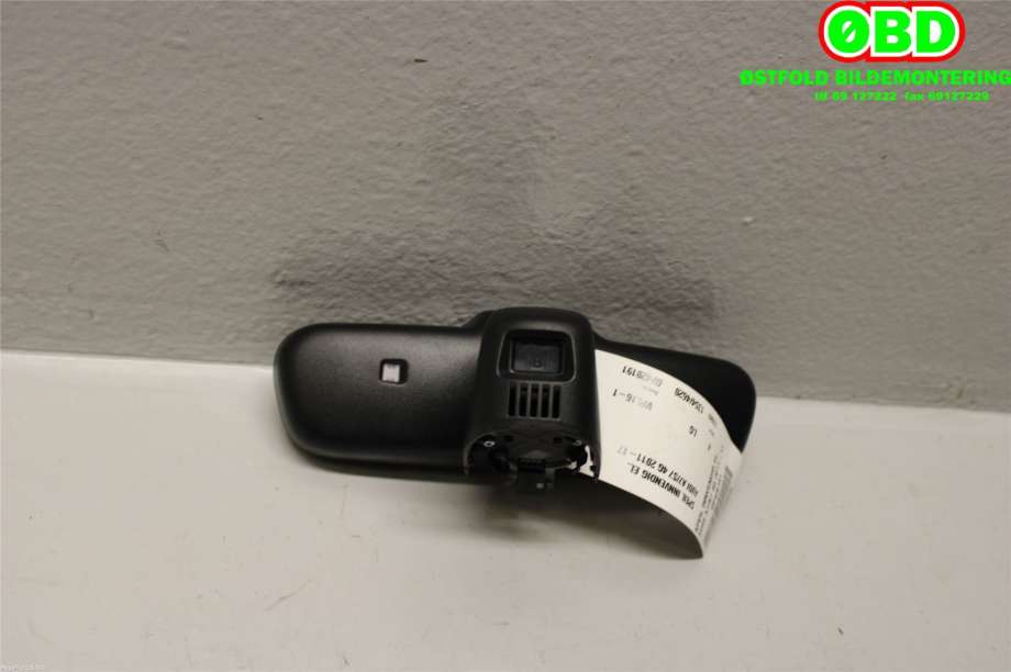 Speil innvendig til Audi A7 2010-2014 (Type I, Fase 1)  (AUDI|8T0 857 511 AD|)