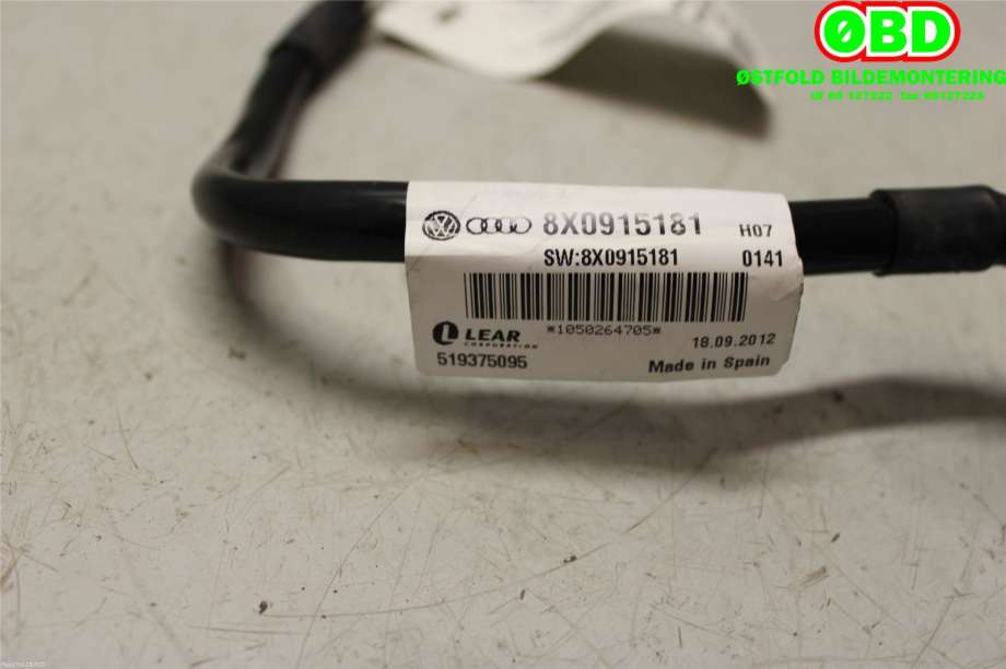 Ledningsnett til Audi A7 2010-2014 (Type I, Fase 1)  (AUDI|8X0915181|8S0915181B)