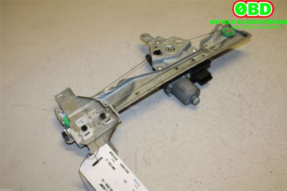 Ruteheis høyre bak til Peugeot 308 2007-2011 (Type I, Fase 1)  (PEUGEOT|9224E9|)