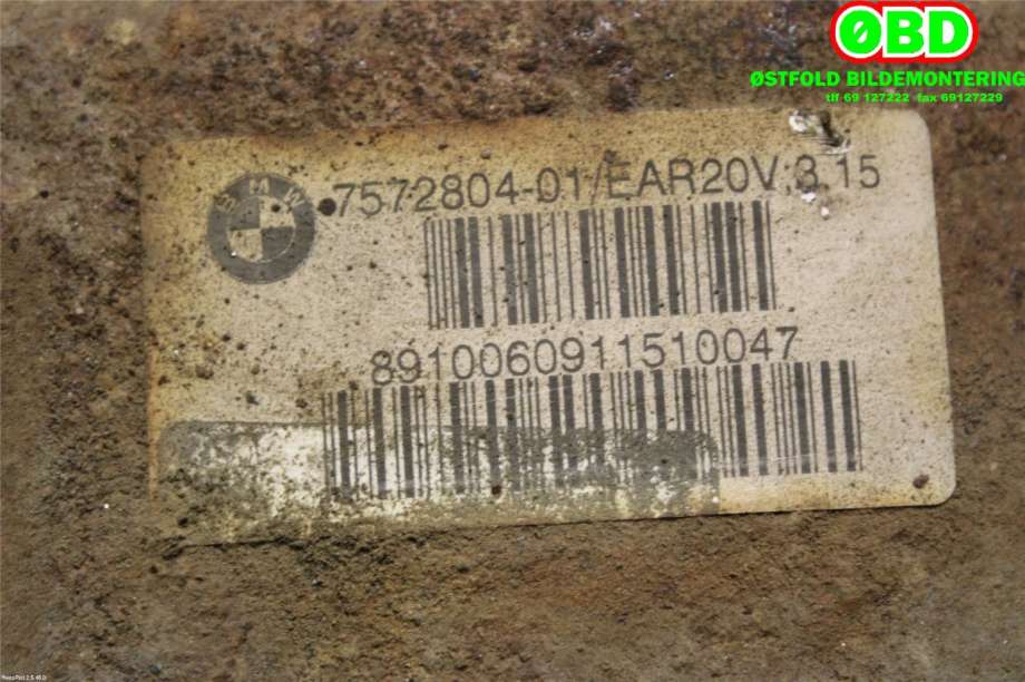 Kardang klokke bak til BMW 3-Serie 2005-2011 (E90/E91/E92/E93) (E90/E91/E92/E93) (BMW|33 10 7 591 017||7572804)