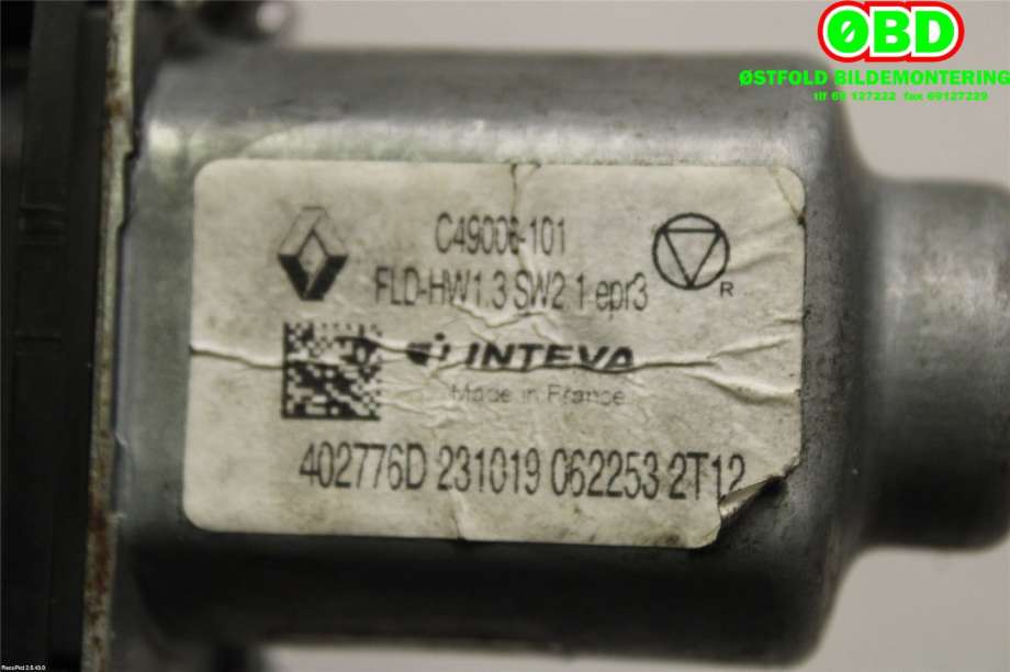 Ruteheis venstre foran til Renault Megane 2016-->> Type IV (RENAULT MEGANE GT|807215959R|)