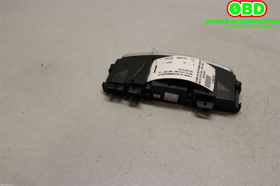 Varmeapparat betjening til Mercedes CL 2006-2012 (C216) (C216) (MERCEDES|A 221 870 26 58|A 221 870 43 58|)