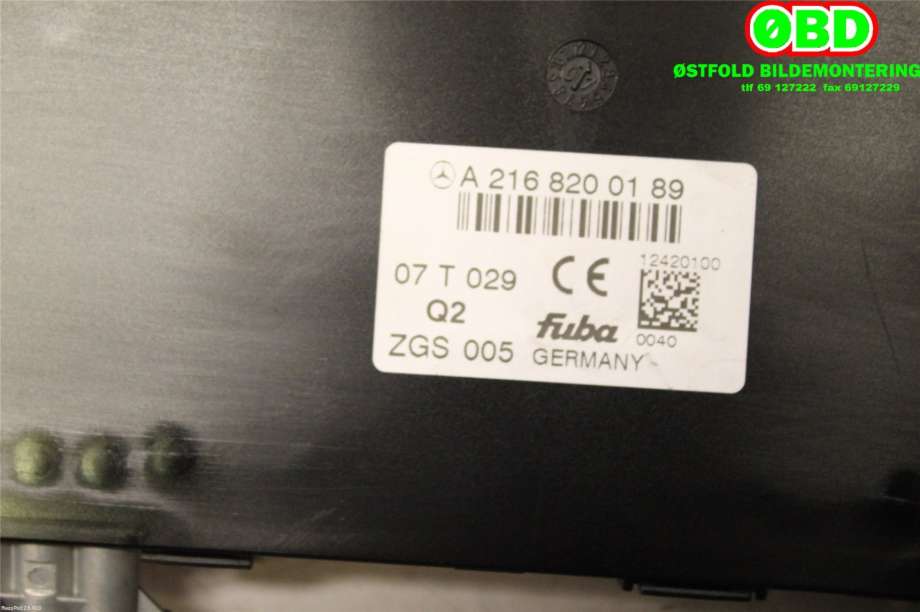 Antenne forsterker til Mercedes CL 2006-2012 (C216) (C216) (MERCEDES|A 216 820 01 89||2168200189)