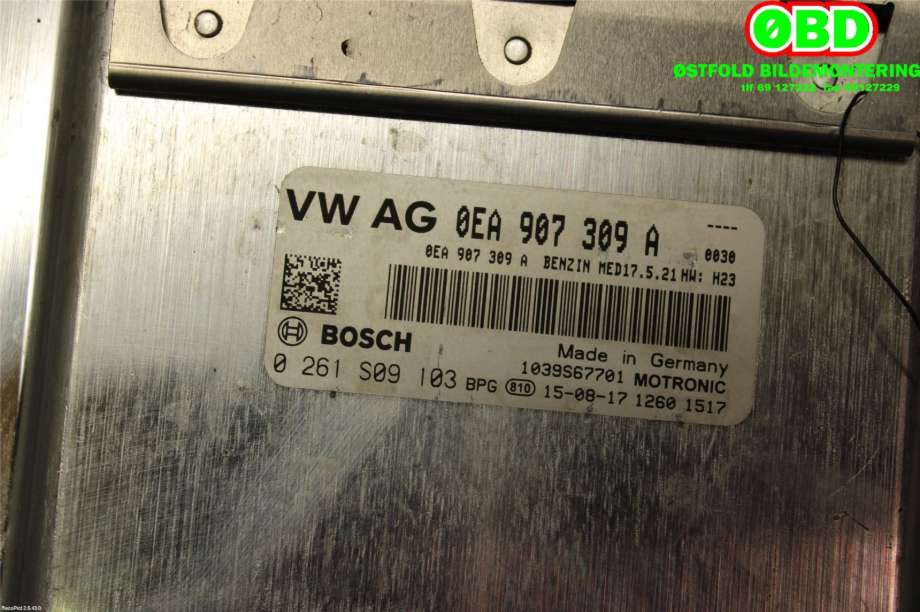 Styreenhet diverse til VW e-Golf 2014-2017 (Fase 1)  (VOLKSWAGEN|0EA 906 016 A|0261S09103|0EA907309A)