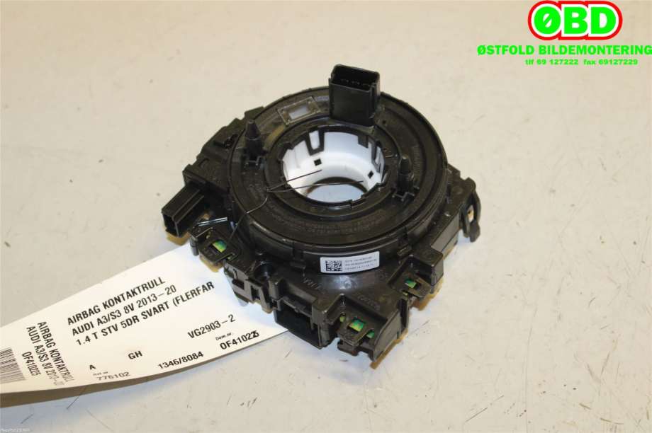 Airbag slepering til Audi A3 2012-2016 (Type III, Fase 1) (AUDI|5Q0 953 549 C|5Q0 953 549 E|5Q0953549C)