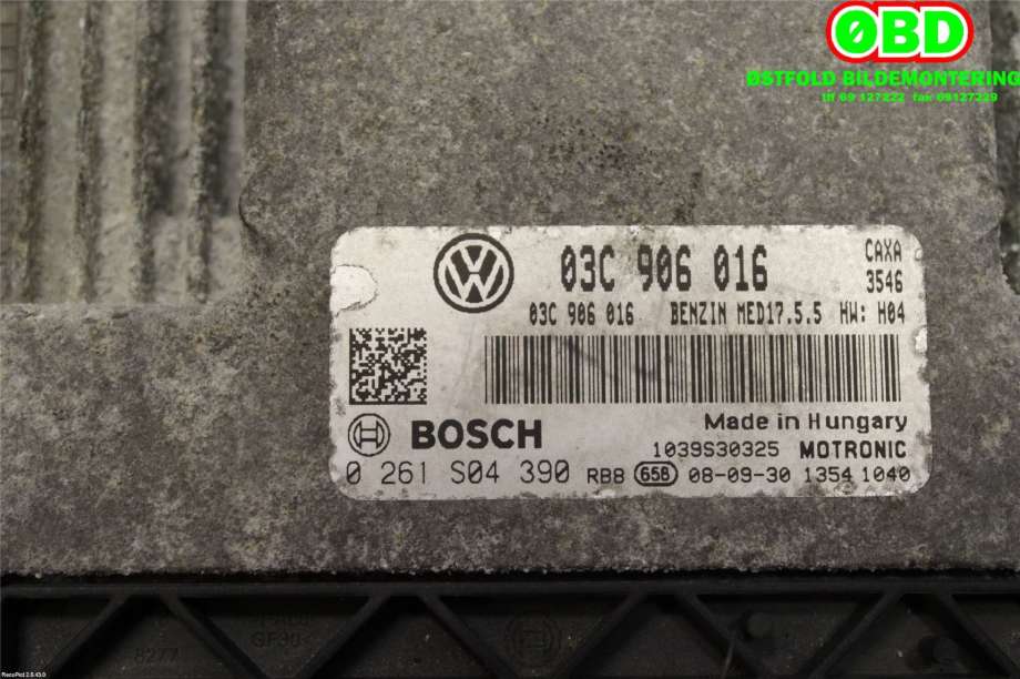 Styreenhet motor til VW Golf VI 2008-2012  (VOLKSWAGEN|03C 906 016||03C906016)