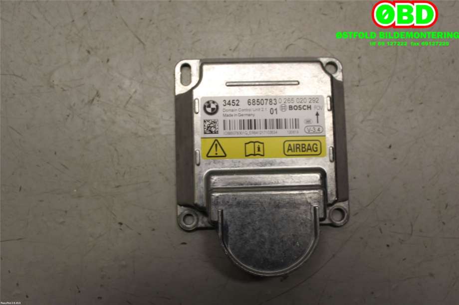 Airbag elektronikk til BMW 5-Serie 2010-2017 (F10/F11) (F10/F11) (BMW||0265020292|34526850783)