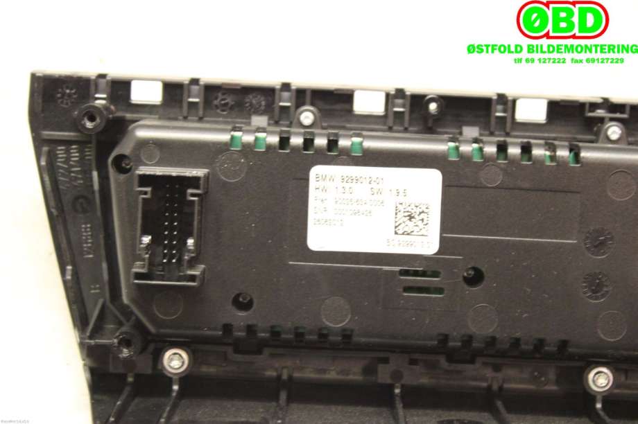Varmeapparat betjening til BMW 5-Serie 2010-2017 (F10/F11) (F10/F11) (BMW||9299012)