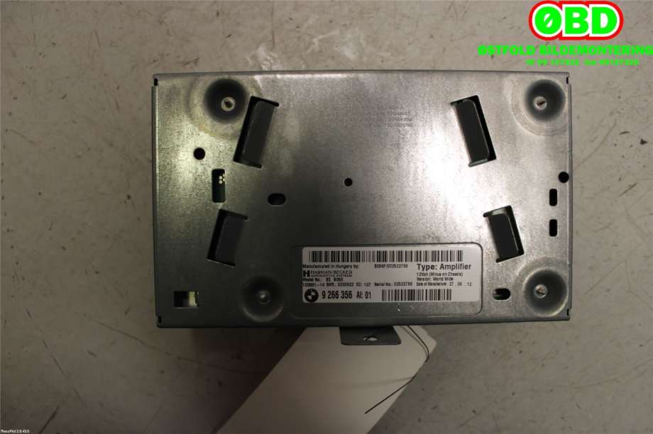 Bilstereo forsterker til BMW 5-Serie 2010-2017 (F10/F11) (F10/F11) (BMW|65 12 9 313 041||9266356)