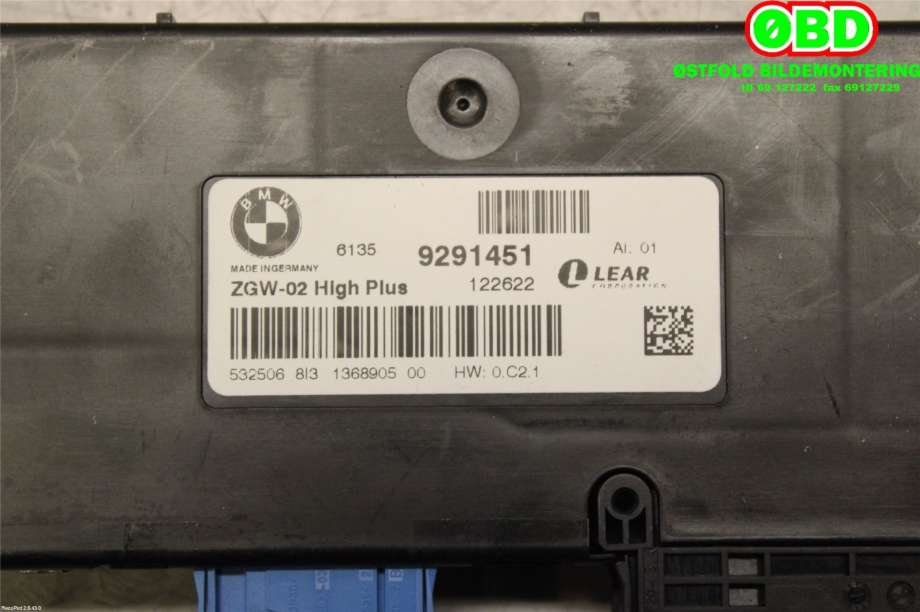 Styreenhet diverse til BMW 5-Serie 2010-2017 (F10/F11) (F10/F11) (BMW||61359291451)