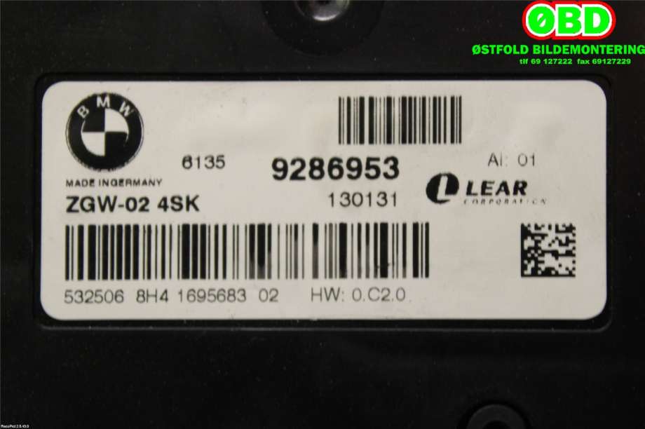 Styreenhet diverse til BMW X3 2010-2017 (F25) (F25) (BMW|61359360344|61359380333|61359286953)