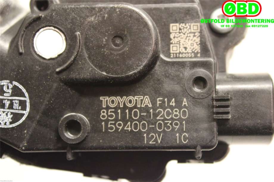 Viskermotor frontrute til Toyota Corolla 2019-->>  (TOYOTA|8511012C80|1594000391)