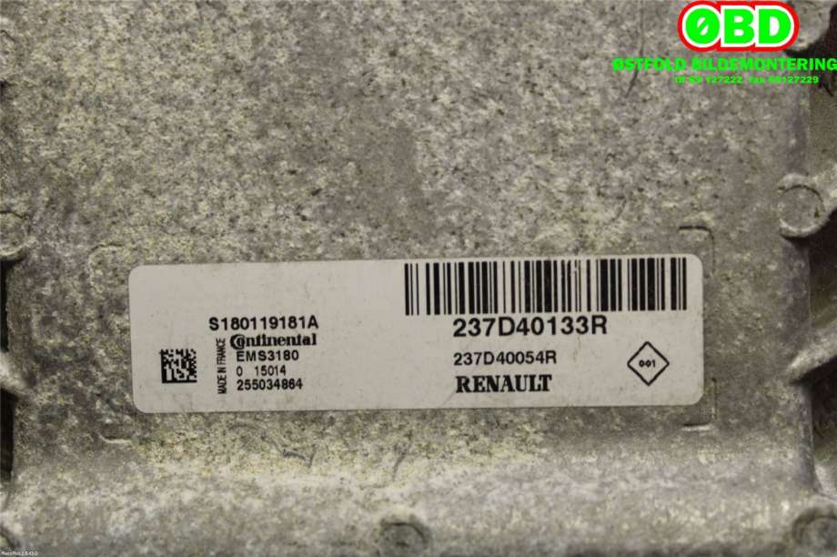 Styreenhet diverse til Renault Zoe 2013-2019 (Fase 1)  (RENAULT|237D40133R|237D40193R)