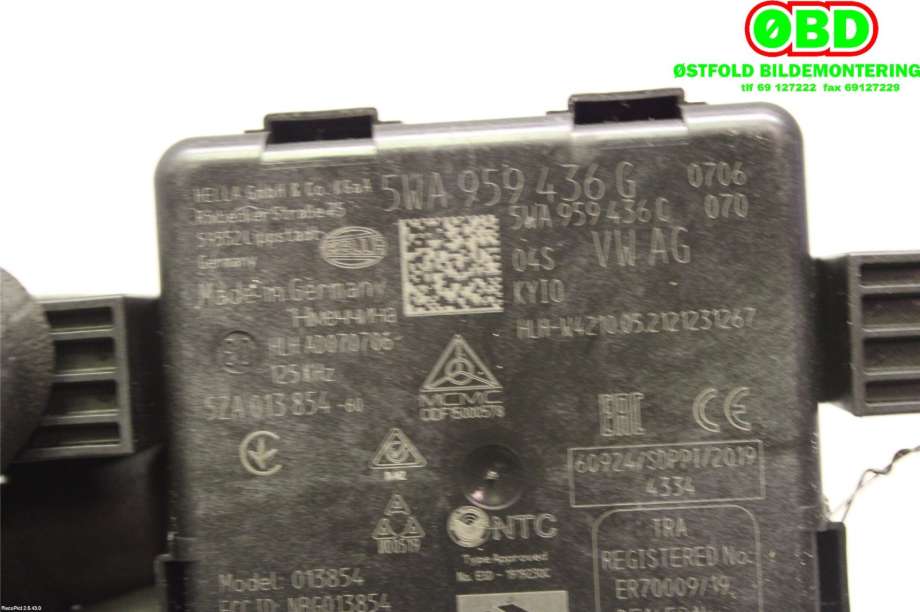Styreenhet nøkkelfri/keyless til VW ID.4 2020-->>  (VOLKSWAGEN ID4|5WA959436G|)