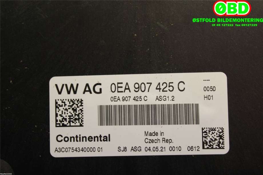 Styreenhet diverse til VW ID.4 2020-->>  (VOLKSWAGEN ID4|0EA906012AT|0EA907425C)