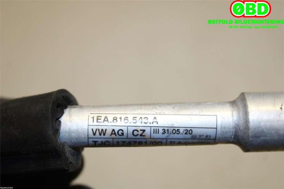 Aircondition rør til VW ID.4 2020-->>  (VOLKSWAGEN ID4|1EA816543A|)