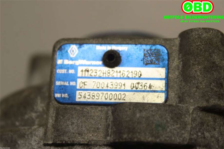Turbo til Mercedes A-Klasse 2012-2018 (W176) (W176) (MERCEDES|A 607 090 02 80|A 607 090 07 80|)
