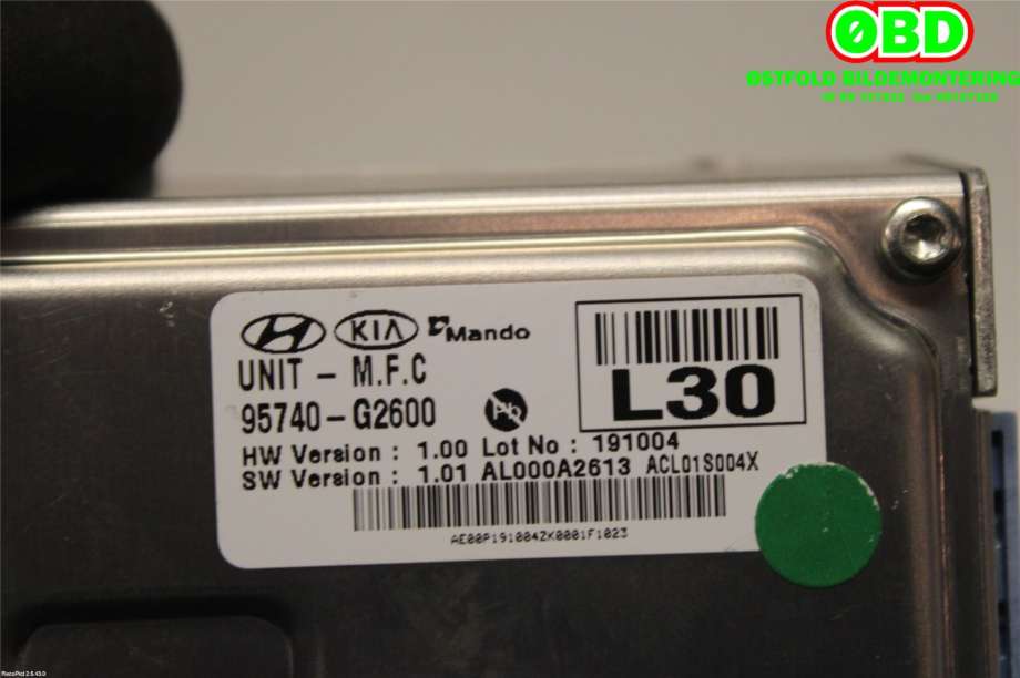 Kamera til Hyundai Ioniq Electric 2019-->> (Fase 2)  (HYUNDAI|95740G 2600||95740G2600)