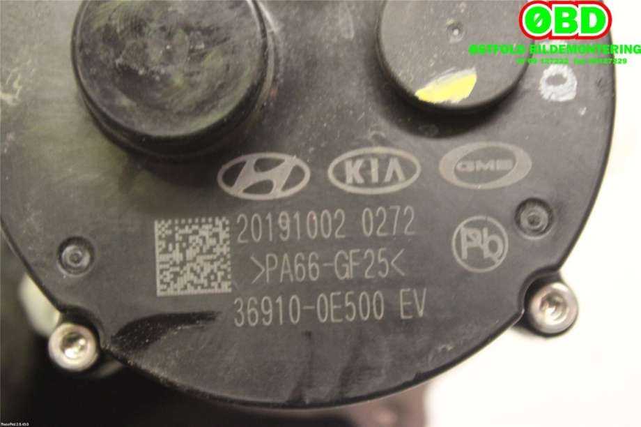 Sirkulasjonspumpe til Hyundai Ioniq Electric 2019-->> (Fase 2)  (HYUNDAI|36910 0E500||369100E500)