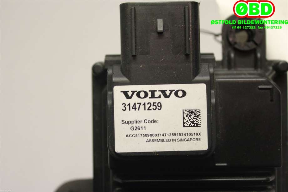 Sensor radar til Volvo XC70 2014-2016 (Type II, Fase 2)  (VOLVO|31678089||31471259)