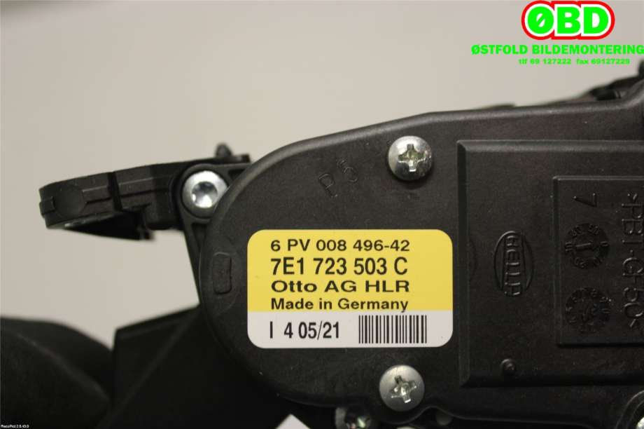 Pedal gass til VW Transporter / Caravelle 2019-->> (T6.1) (T6.1) (VOLKSWAGEN|7E1 723 503 C||7E1723503C)