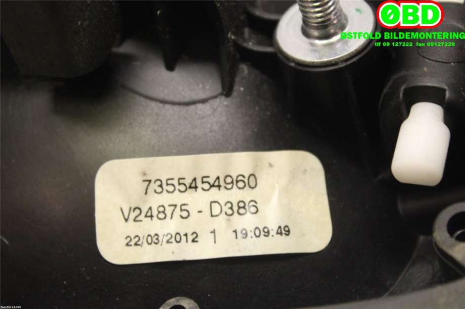 Dørhåndtak utv høyre til Opel Combo D 2012-2018  (OPEL|95513142|138342|)