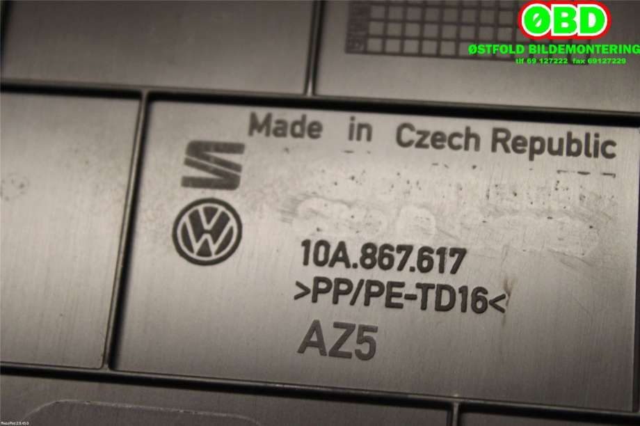 Diverse deler til VW ID.3 2020-->>  (VOLKSWAGEN|10A 867 617||10A867617)