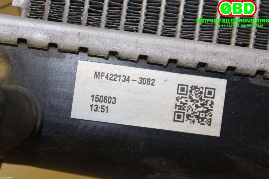 Radiator (manuell gir) til Toyota Avensis 2015-2019 (Type III, Fase 2)  (TOYOTA|164000R030|)