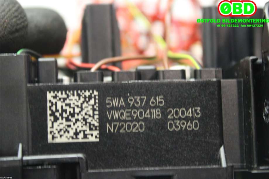 Sikringsboks til VW ID.3 2020-->>  (VOLKSWAGEN|5WA 937 615||5WA937615)