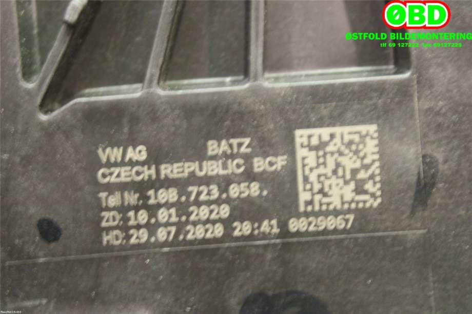 Pedal gass/brems/clutch til VW ID.3 2020-->>  (VOLKSWAGEN|1EB 723 151 A||10B723058)