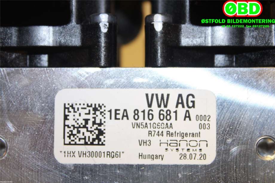 Varmeapparat diverse til VW ID.3 2020-->>  (VOLKSWAGEN|1EA 816 681 A|1EA 816 681 C|1EA816681A)
